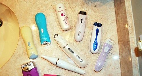 Different types of epilators.
